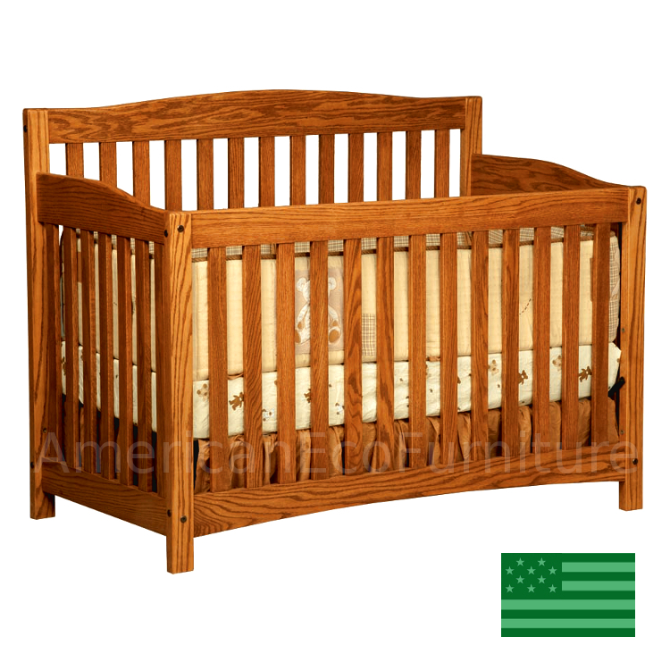 oak baby cribs