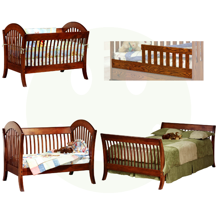 Pacifica Convertible Baby Crib Made In Usa Solid Wood American