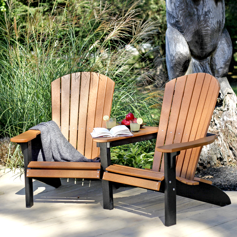 Newport Beach Twin Adirondack Chairs : Made in USA :: American Eco ...