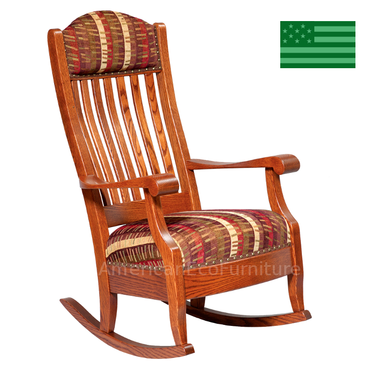 Amish Auburn Rocking Chair - Solid Wood : Made in America :: American